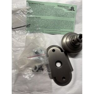 Nostalgic Door Knob - Cottage Short Plate w/ Mission Knob - Antique Pewter BNIB